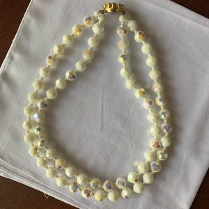 Vintage 50s Beaded Layer Necklace